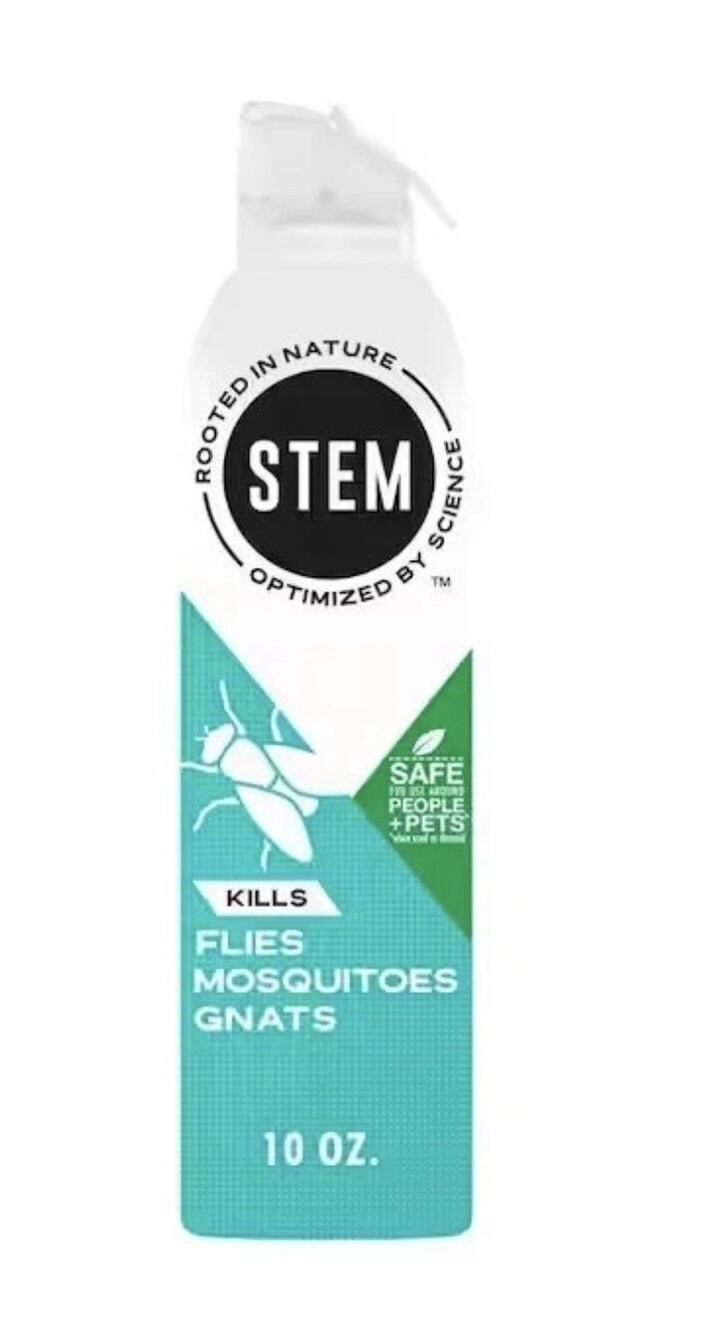STEM Plant Based Kills Flies Mosquitoes Gnats Aerosol Insect Spray 10 oz
